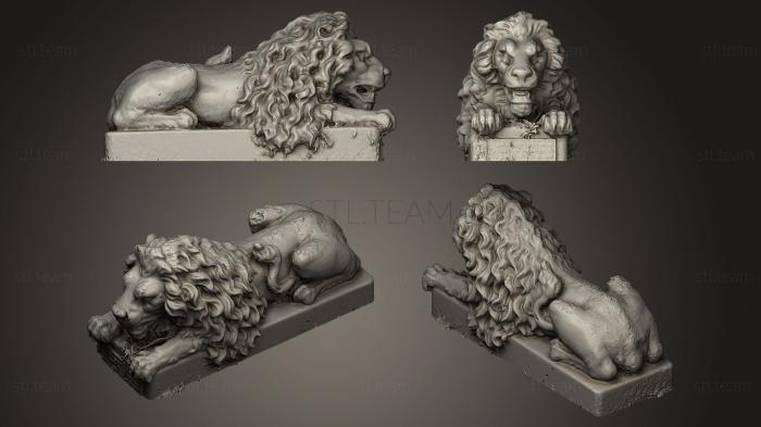 Статуэтки львы тигры сфинксы Статуя Золотого Льва